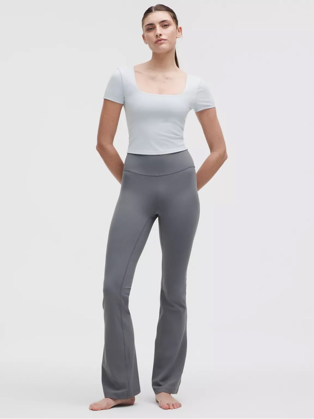 LULULEMON Groove Nulu High-Rise Flared Short Pant